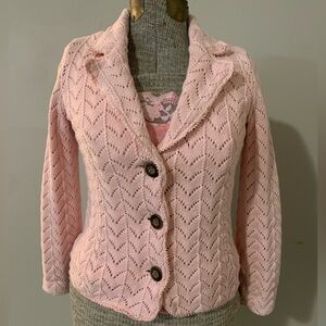 Liz Claiborne Pink Cardigan Sweater